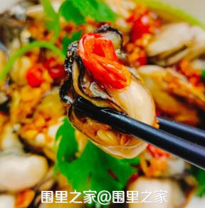 来一份麻辣生蚝配上一瓶冰爽啤酒·围里之家